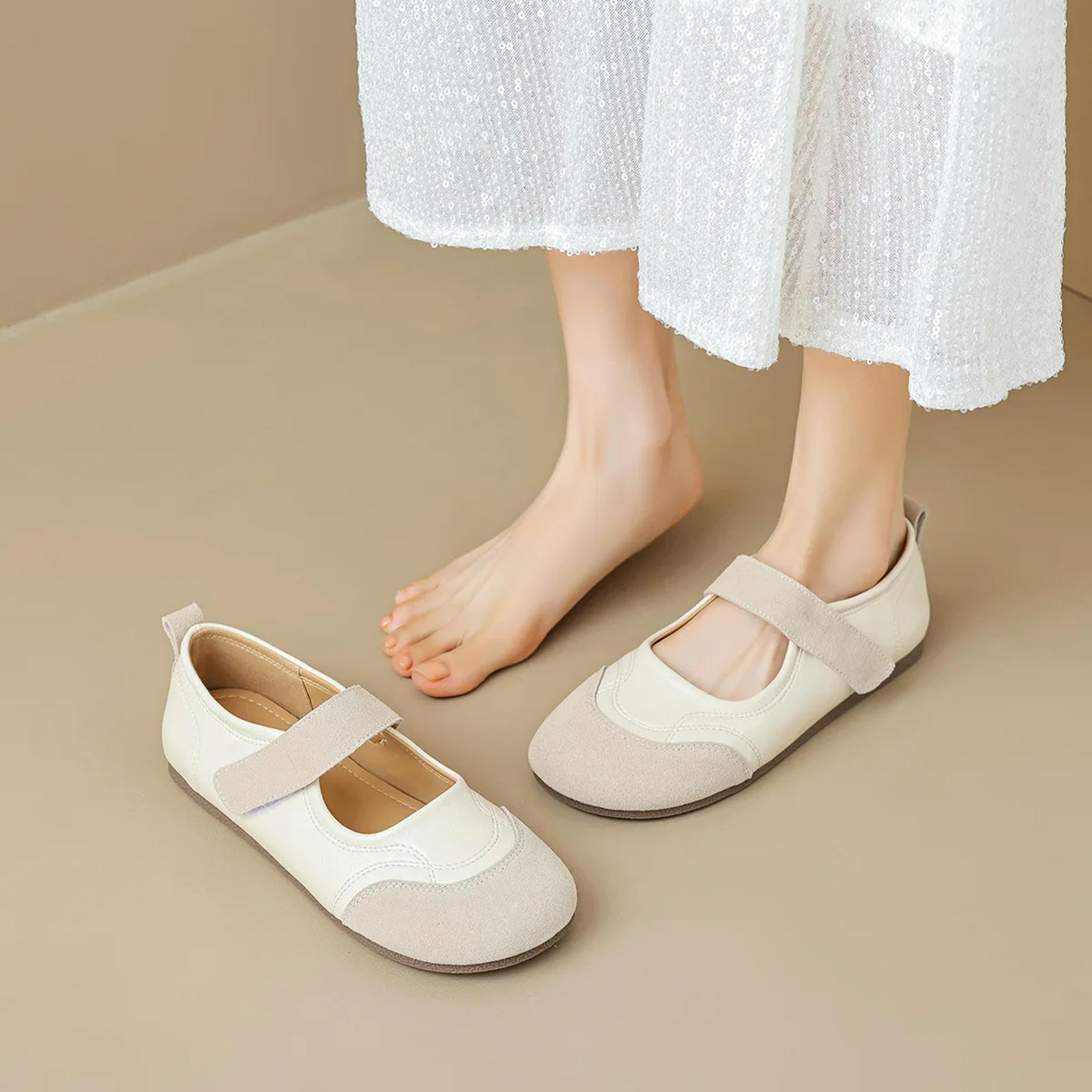 Mary Jane con Punta Quadrata da Donna Scarpe Mary Jane FLATTURA delle Donne di Primavera