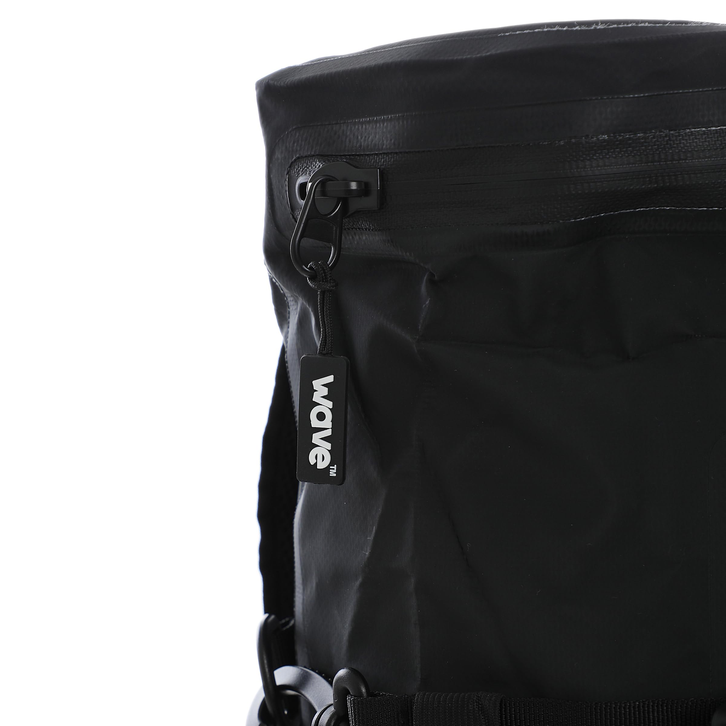 WAVE Sac de terrasse en PVC imperméable à fermeture éclair | Noir | 20 L