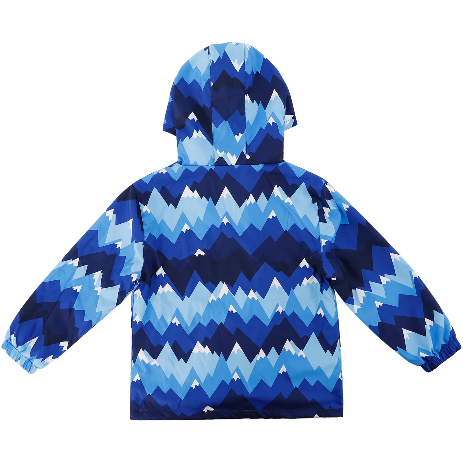 LACOFIA Chaqueta Impermeable para Niños con Forro Polar Cazadora Cortavientos Abrigos Cálida con Capucha Chubasquero Otoño/Invierno para Niños 3~12 años