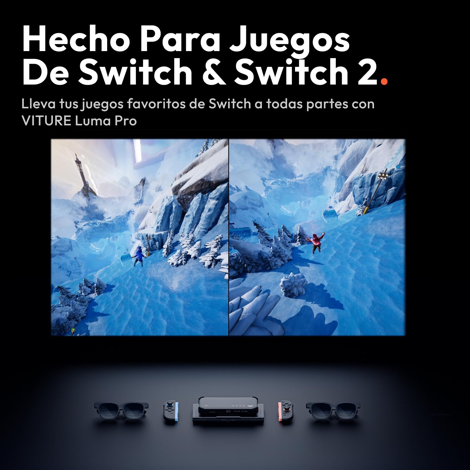 VITURE Pro Mobile Dock,la Primera Experiencia XR inmersiva para Switch 2,transmisión&Juego en cooperativo,Contenido 2D/3D,Compatible con PS, Switch,Dispositivos HDMI, para Pantallas USB-C&Gafas XR/AR