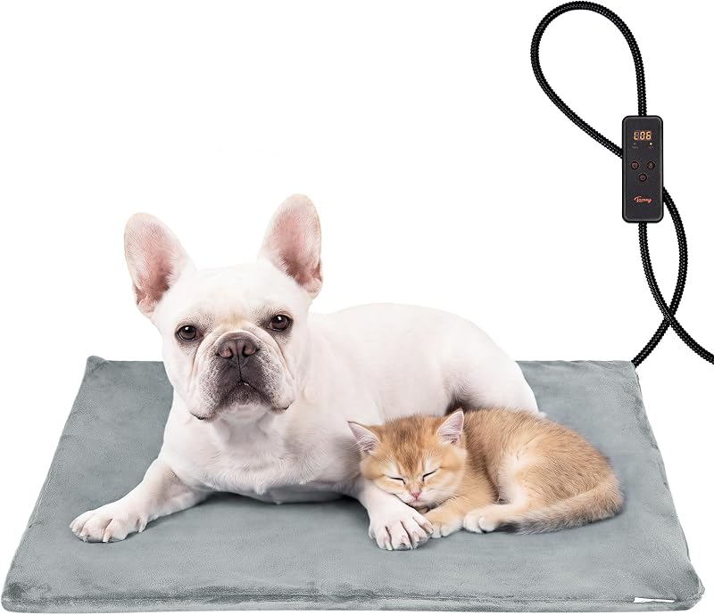 Manta Térmica para Cães e Gatos Toozey Impermeável com Temporizador 71,12 x 40,64 cm