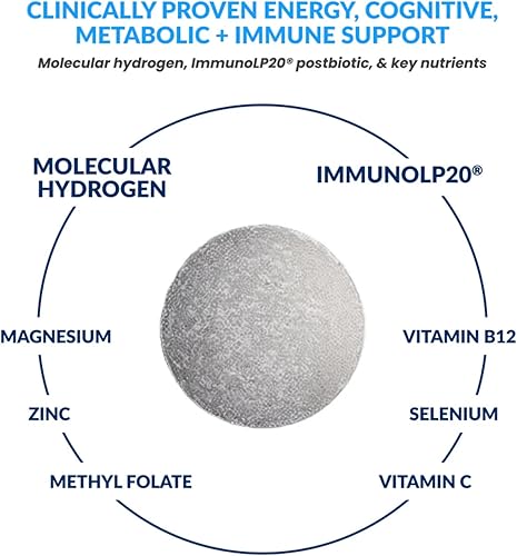 Miniatura 3 de DRINK HRW Harmony+ Advanced - Tableta de agua de hidrógeno molecular avanzado, magnesio ImmunoLP20, apoyo inmunológico y celular avanzado