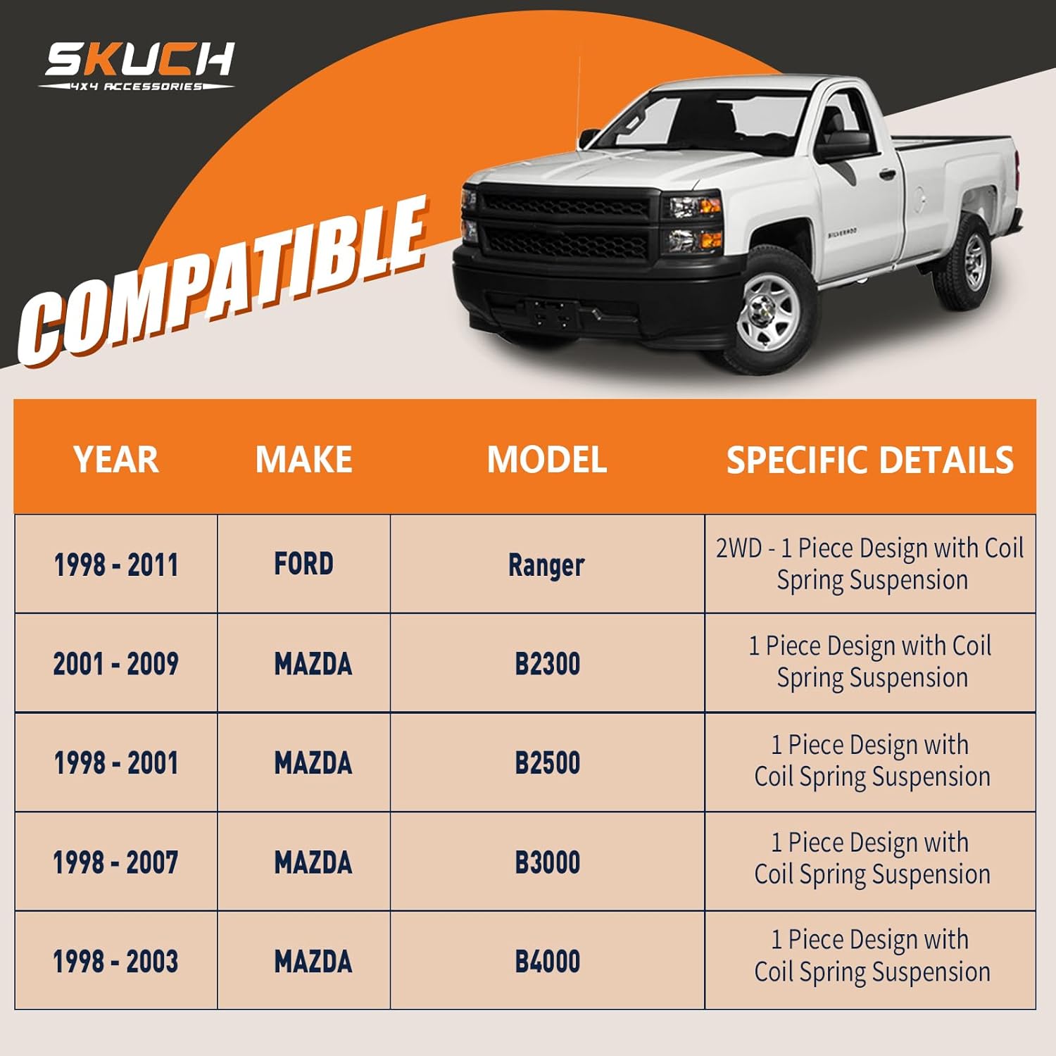 10pc Front End Suspension Kit for Ford Ranger Mazda B2300 B2500 B3000 B4000, Upper Control Arm Lower Ball Joints Tie Rods Sway Bars Replacement(10PC)