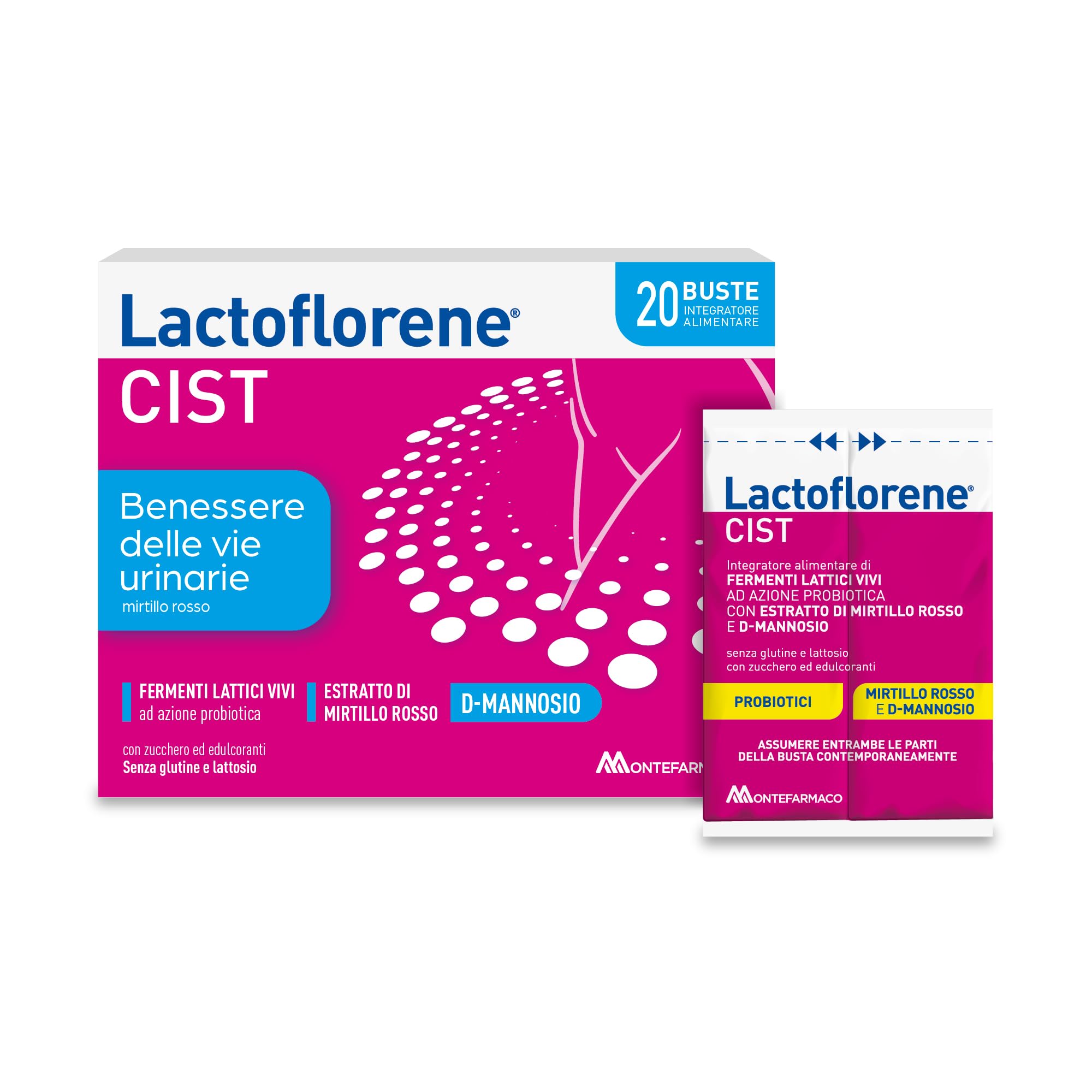 Montefarmaco Lactoflorene CIST Integratore Alimentare 20 Bustine Duocam