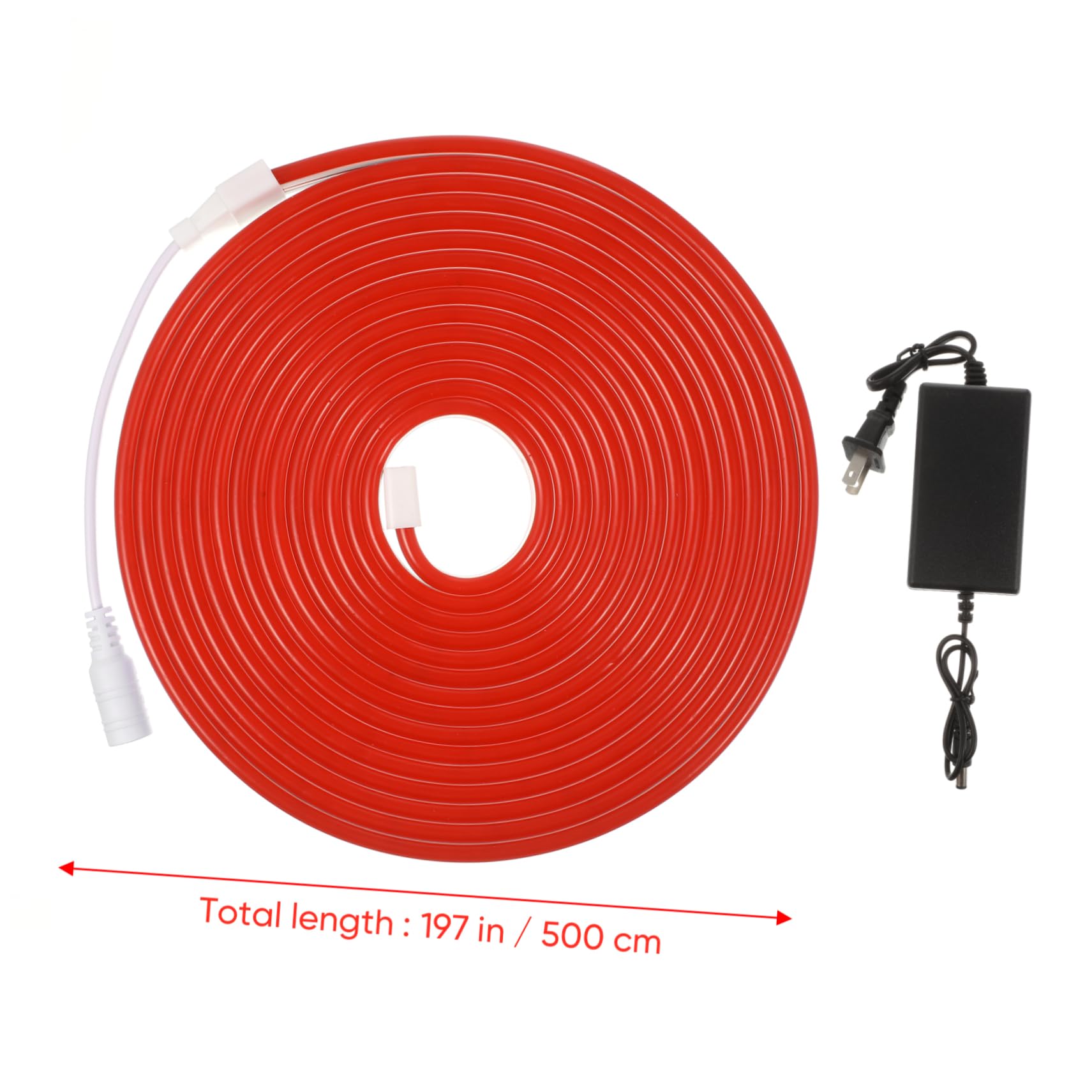 Angoily Led Rope Lights Red Flexible Light Strip 5m for Decor Bars Outdoor Us Plug