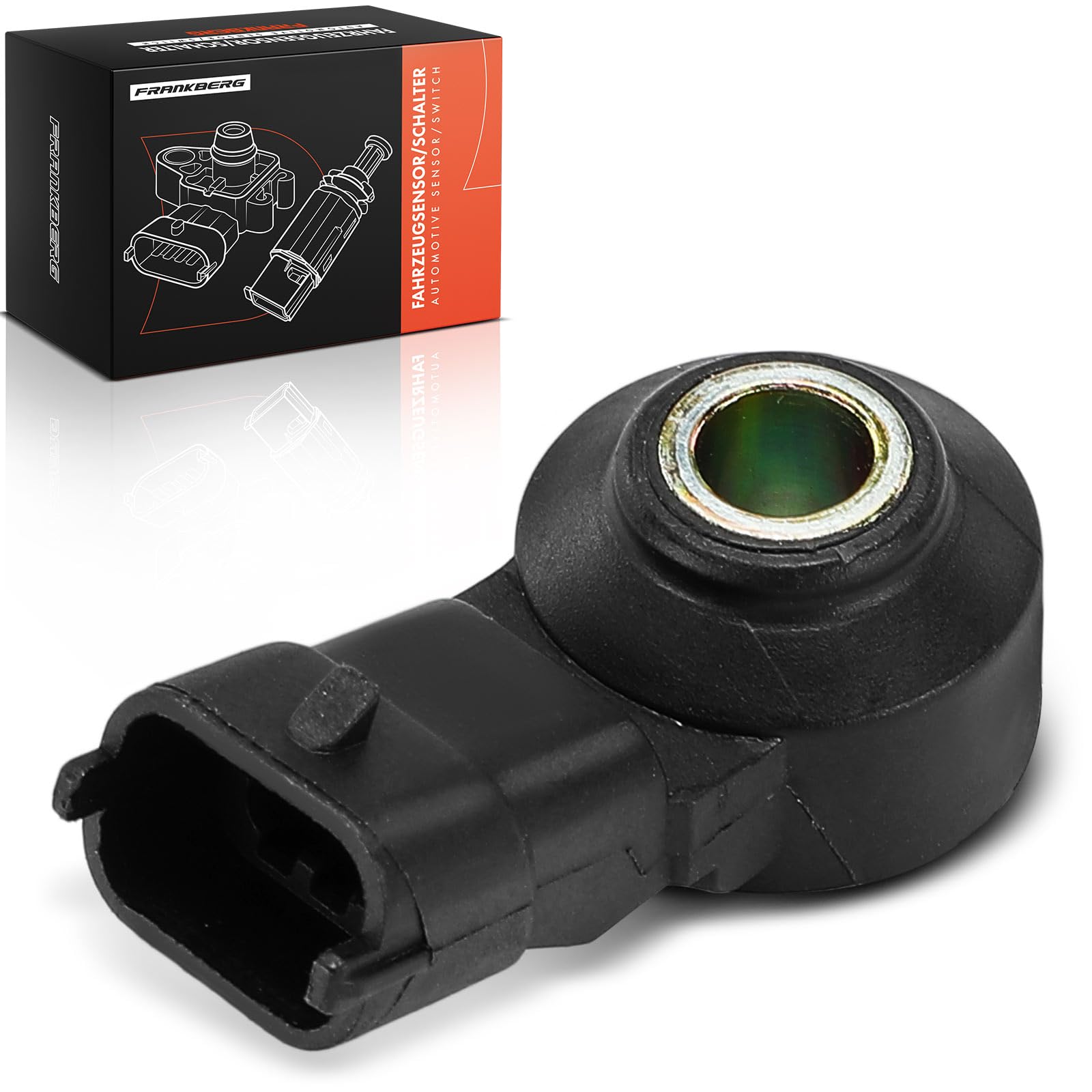 Frankberg Sensore di detonazione 2-Poli Compatibile con Discovery II L318 4.0L 1998-2004 Cabrio 450 0.6L 0.7L 2000-2004 Fortwo Coupé 450 0.7L 2004-2007 Replace# 93114