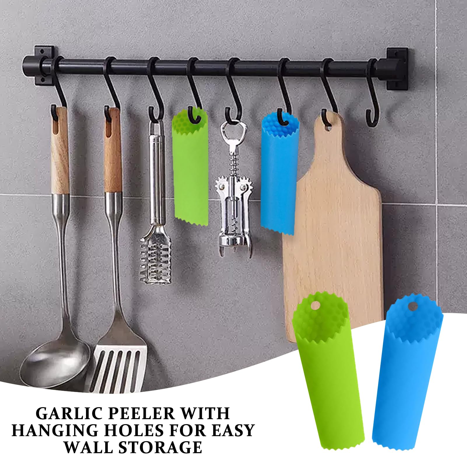 Lot De 3 Éplucheurs à Ail Silicone Qualité Alimentaire | Pelage Rapide Sans Odeur | Rouleau Décortiqueur Cuisine | Ustensile Pratique