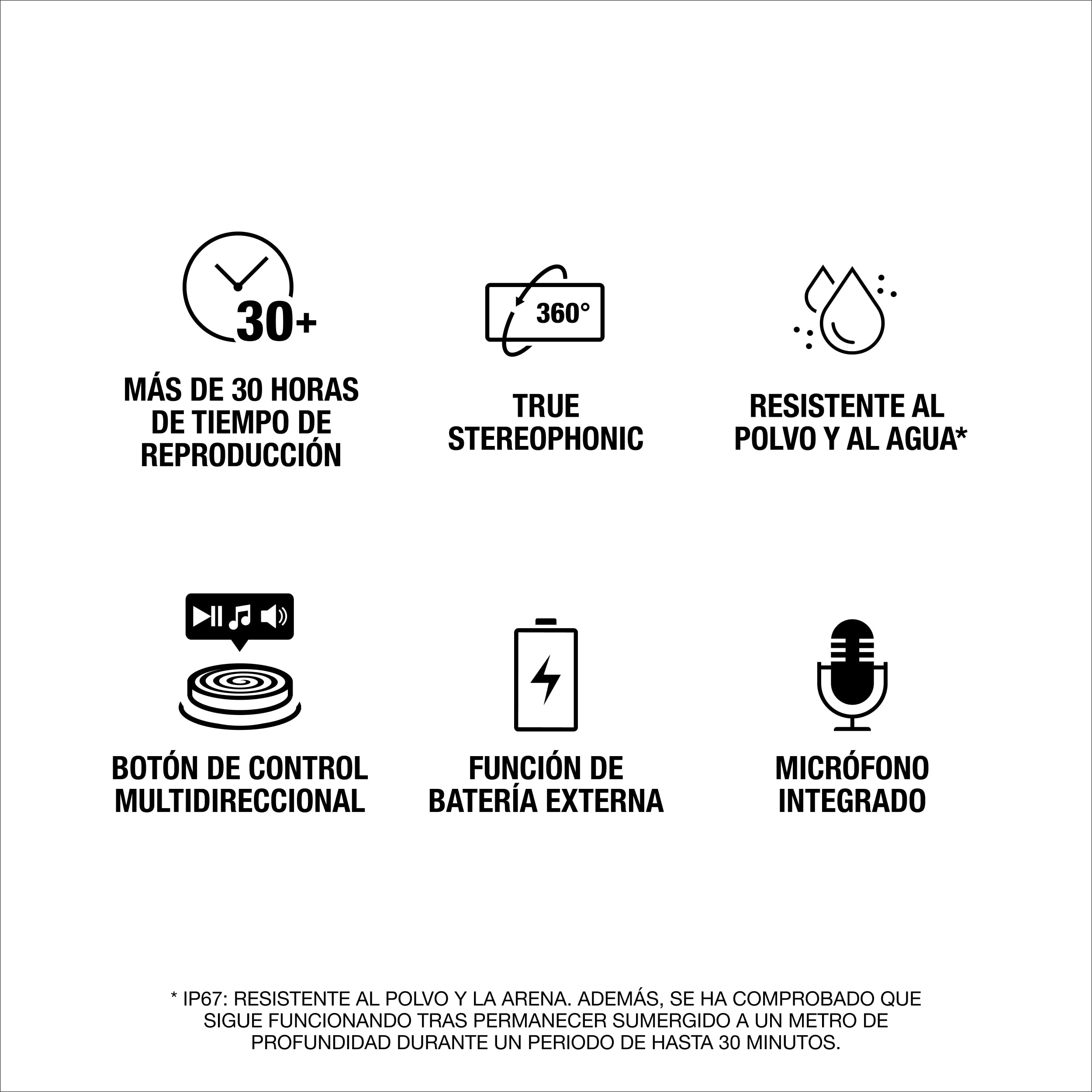 Marshall Middleton II Altavoz Bluetooth portátil con más de 30 Horas de reproducción y Resistencia al Agua IP67 - Negro y latón