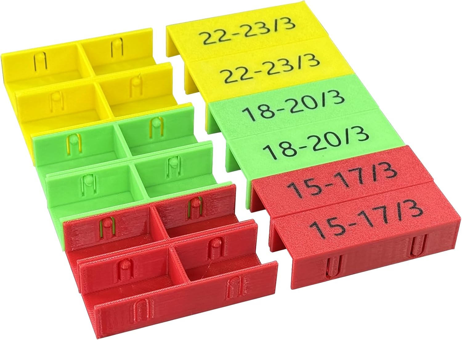 Drawer Front Spacers 12PC - Plastic Cabinet Panel Alignment Tool, Hands-Free Installation Jig for Consistent Spacing, Fits 15-17mm 18-20mm 22-23mm Boards for Woodworking & DIY (Black)