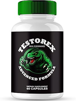 Testorex Capsules, Official Testorex Supplement Pills - Maximum Strength, All Natural Formula for Energy, Stamina and Performance, Premium Testo-Rex Health Support Reviews 60 Capsules