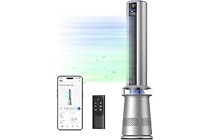 Dyson Purifier Cool Autoreact, TP09 Tower Air Purifier Fan with HEPA Filter, White/Silver