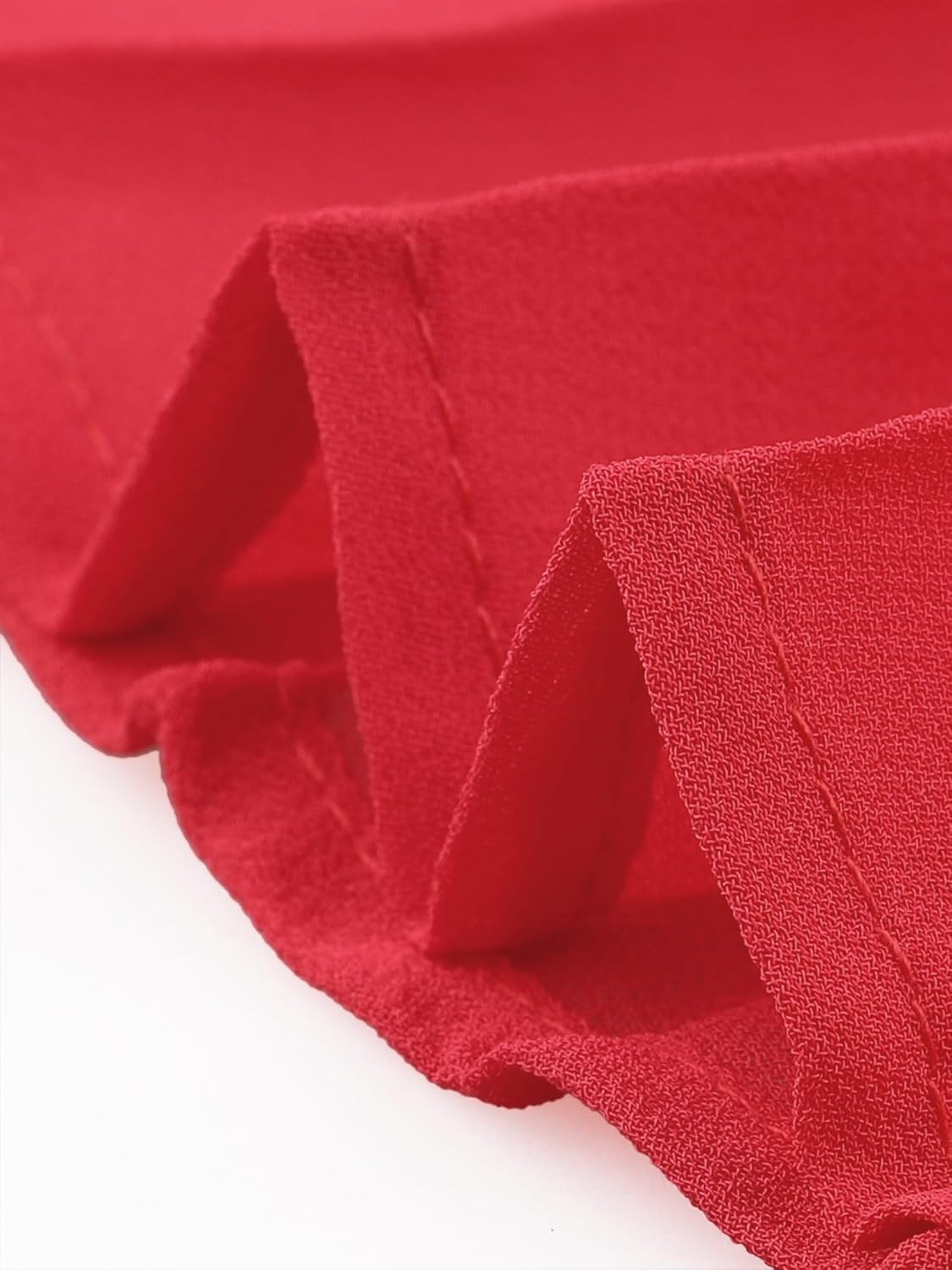 Allegra K Chiffon Dresses for Women's Loose Flowy Cloak Sleeve Cape Pleated Dress - Image 5