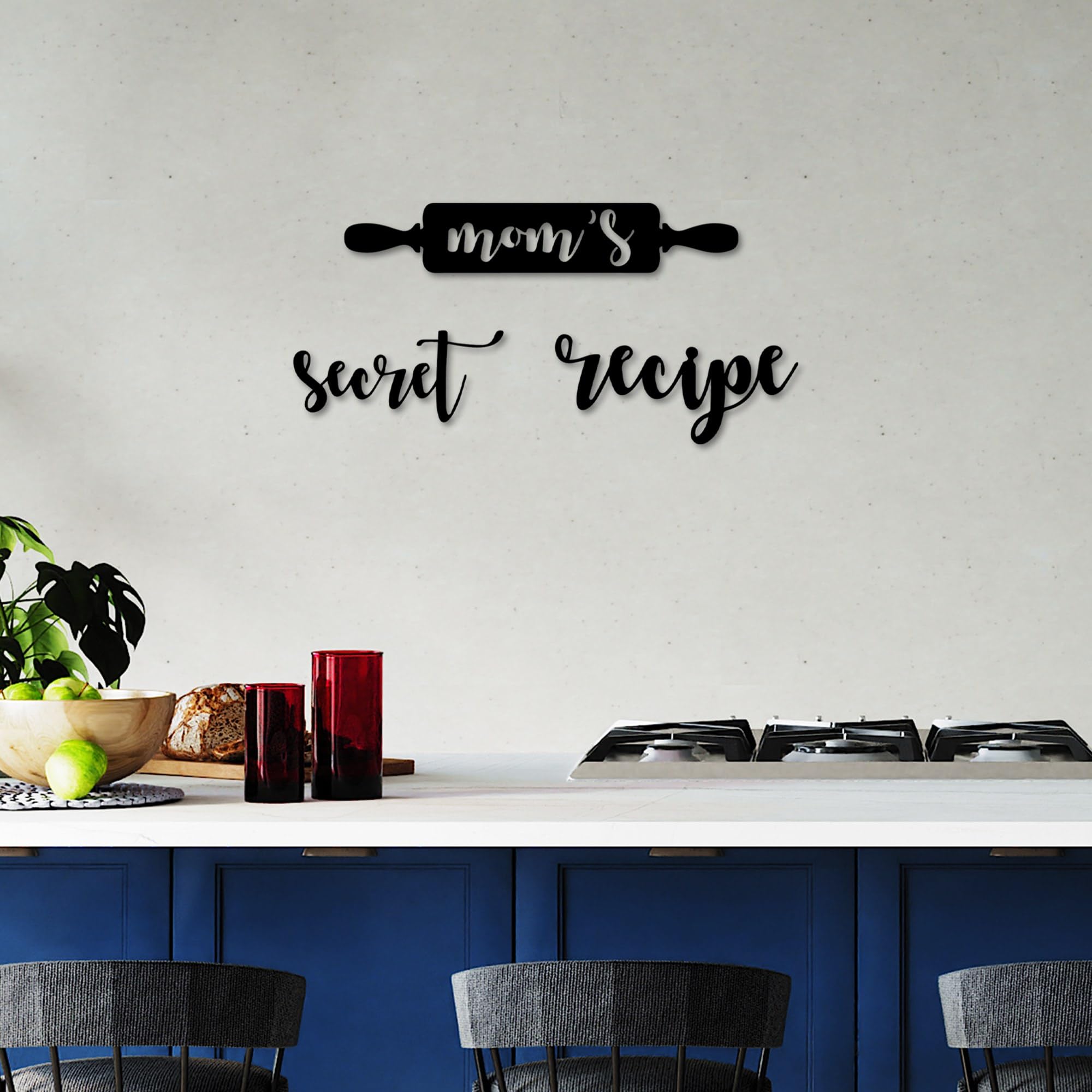 Stylish Black Decorative Metal Wall Accessory (3 Pieces), 33 x 20 cm, 100% Metal, 1.5 mm Thickness, Perfect for Modern Home Decor & Accent Walls