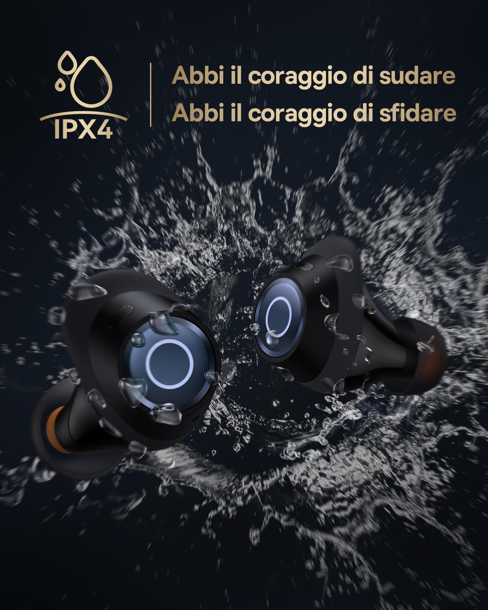 Baseus Cuffie Bluetooth In Ear con Cancellazione Attiva del Rumore Fino al 95%, Bassi Potenti, Riproduzione di 38 0re, Chiamate Chiare, Ricarica Wireless, LED Display, Bluetooth 5.3 - Bowie MA10S