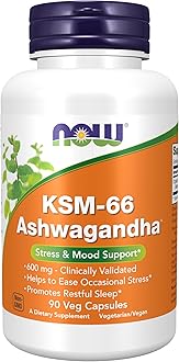Now Supplements, KSM-66 Ashwagandha®, Stress and Sleep Support, 90 Veg Capsules