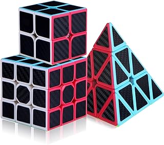 Comprar 3 Piezas Cubo de Velocidad Pack,Speed Cube 2x2 3x3 Cubo de pirámide,Profesión,Adecuado para Entrenamiento de competición, Uso Diario, Regalo de cumpleaños(Negro)