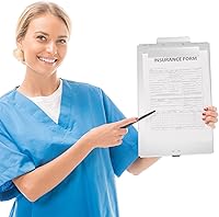 Vista 7 de Jutom 1 portapapeles de metal de aluminio con soporte de forma de tamaño carta de almacenamiento para profesionales de la escuela, oficina