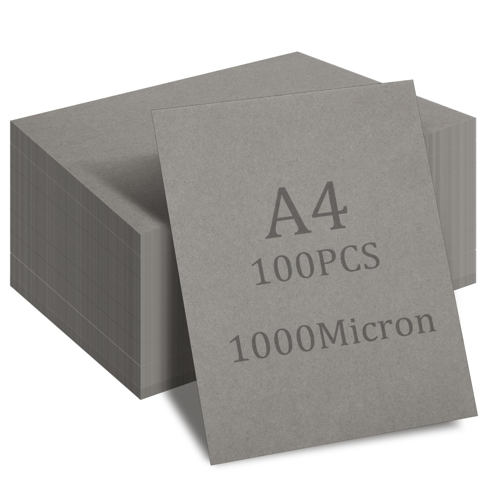 A4 Greyboard 100 Sheet - 1000 Micron Mount Board A4 Mount Backing Board - 10mm Mount Card for Craft, Mounting, Package-image-49