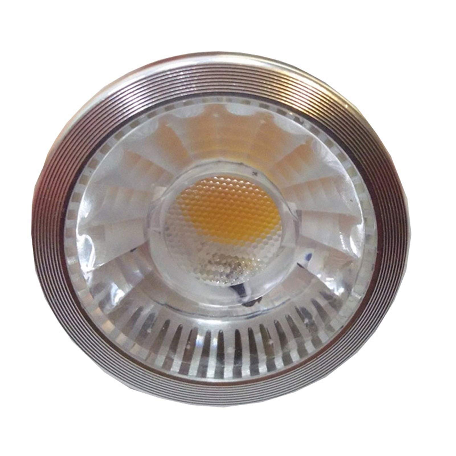 Żarówka LED kukurydziana 5 sztuk COB 5-6W GU10 LED Spotlight 85-265V Wafel Wafer Szerokość stałego ciśnienia(85-265V,Warm white 3000K)