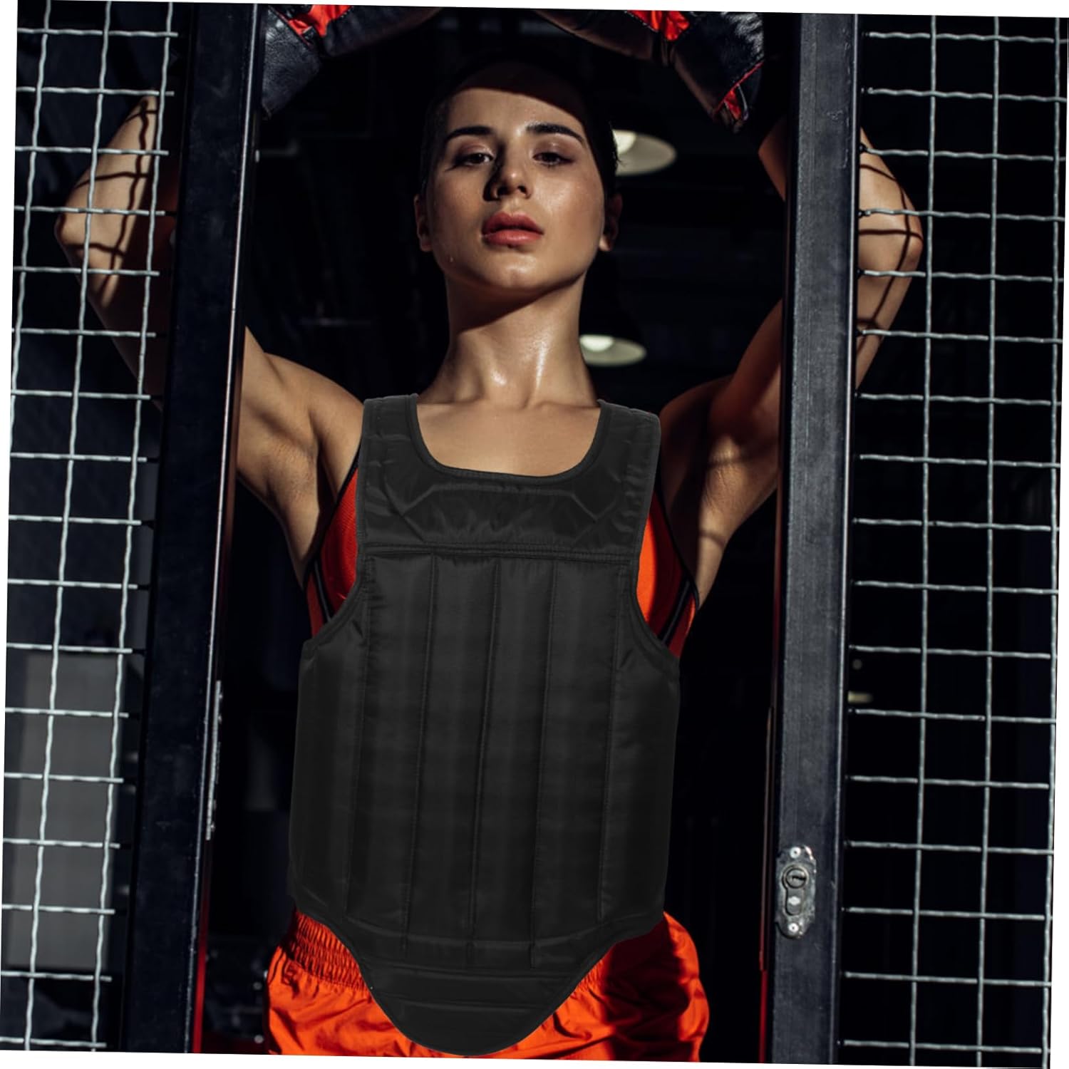 POPETPOP Chest Guard for Boxing Professional Chest Protector Convenient and Portable for Taekwondo and Sparring Durable and Breathable Design for