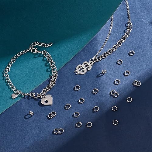 Miniatura 4 de PH PandaHall Anillos divididos de 0.197 in, 290 anillos de salto de doble bucle de acero inoxidable 304 calibre 14 mini anillos conectores