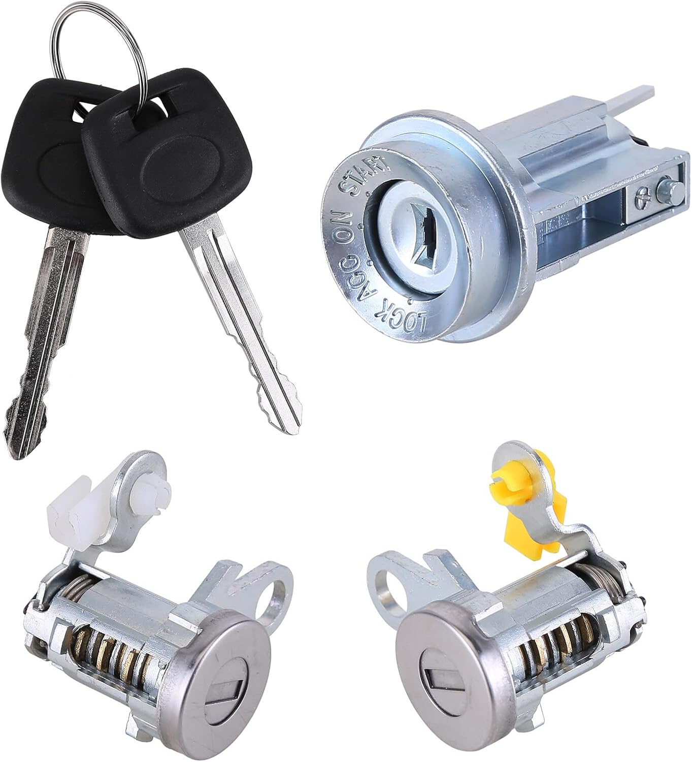 Ignition Switch & Door Lock Cylinder 6905735070 Fits for Toyota Tacoma1999-2003 Door Lock Cylinders & Ignition Switch w/2 Keys DL108R 69057-35070 6905735070