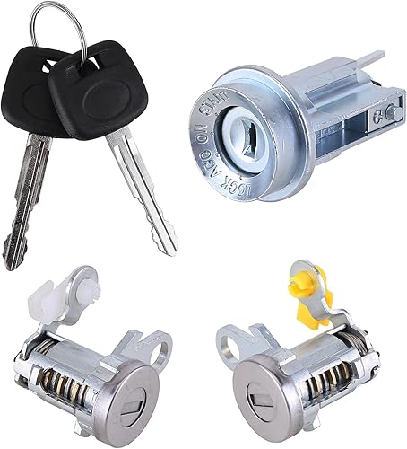 Miniatura 9 de ikasus 69005-35840 Cilindro de cerradura de encendido, juego de cilindros de cerradura de puerta e interruptor de encendido con llaves de repuesto