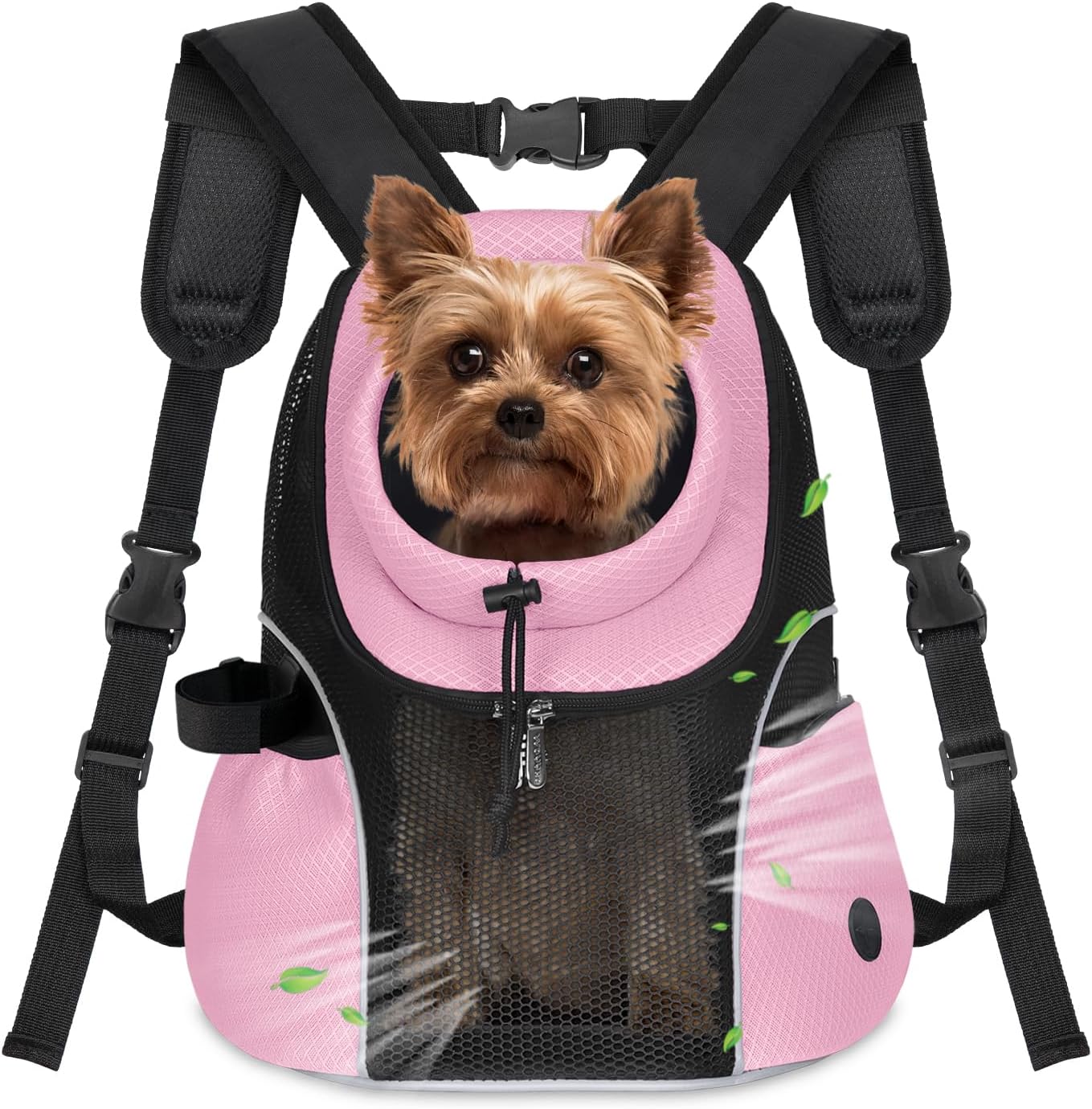 Ventilated Pink Dog Carrier Backpack for Small Dogs (2-4.5 lbs) Ventilated Pink Dog Carrier Backpack for Small Dogs (2-4.5 lbs)