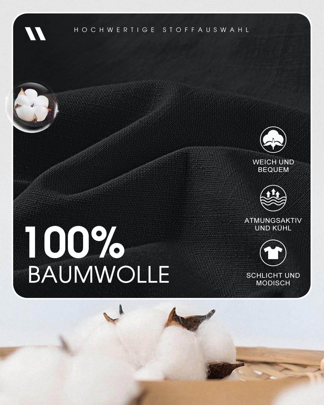 HMIYA Herren Hemd Baumwolle Hemd Sommer Freizeithemd Businesshemd Regular Fit Kurzarmhemd