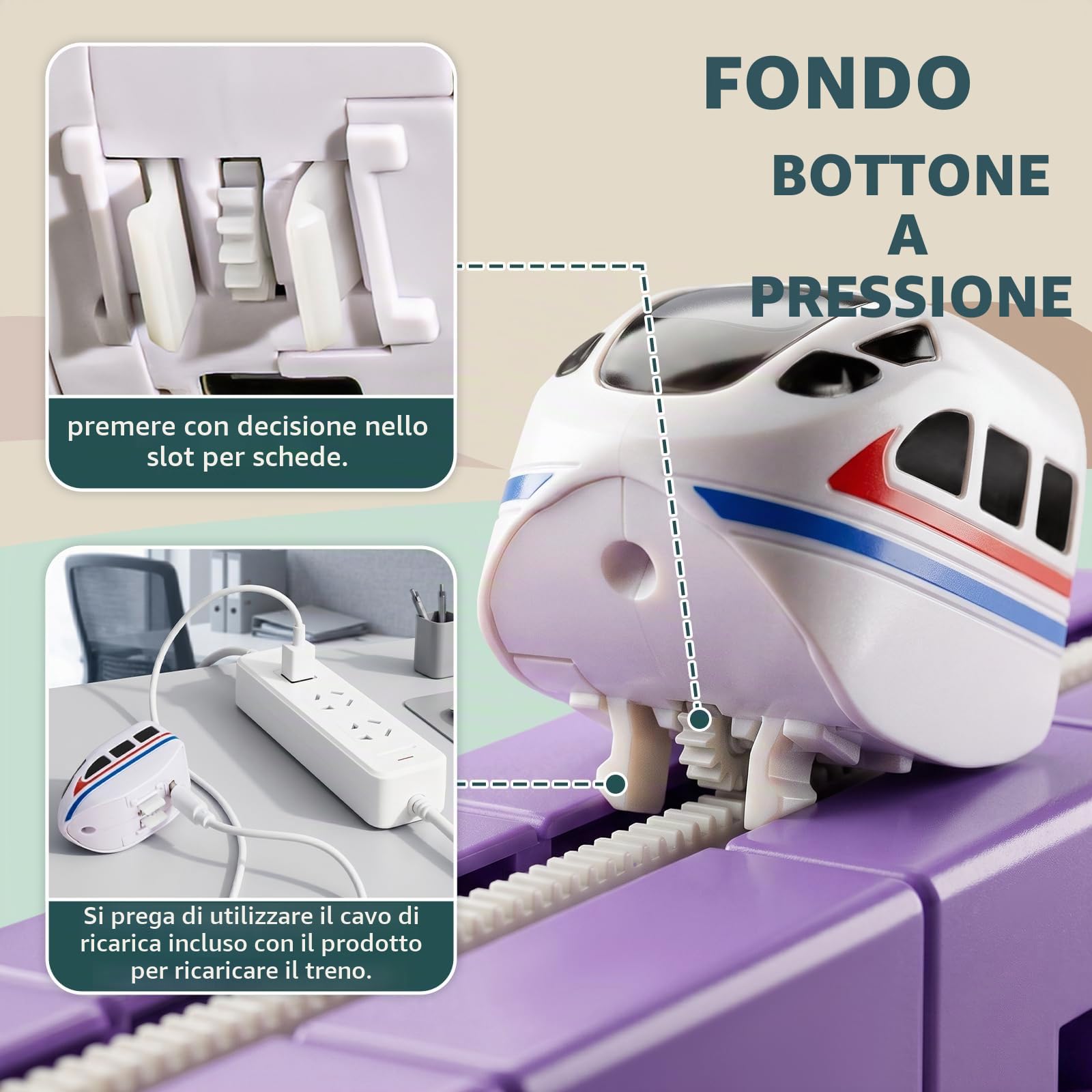 klick Rail - Set di treni elettrici 3D Magic Flexible Race Track per bambini di 3, 4, 5, 6, 7, 8 anni, pista per auto da corsa con anti-gravità, giocattolo educativo per apprendimento STEM per | Blocco pista per auto da corsa con anti-gravità, giocattolo