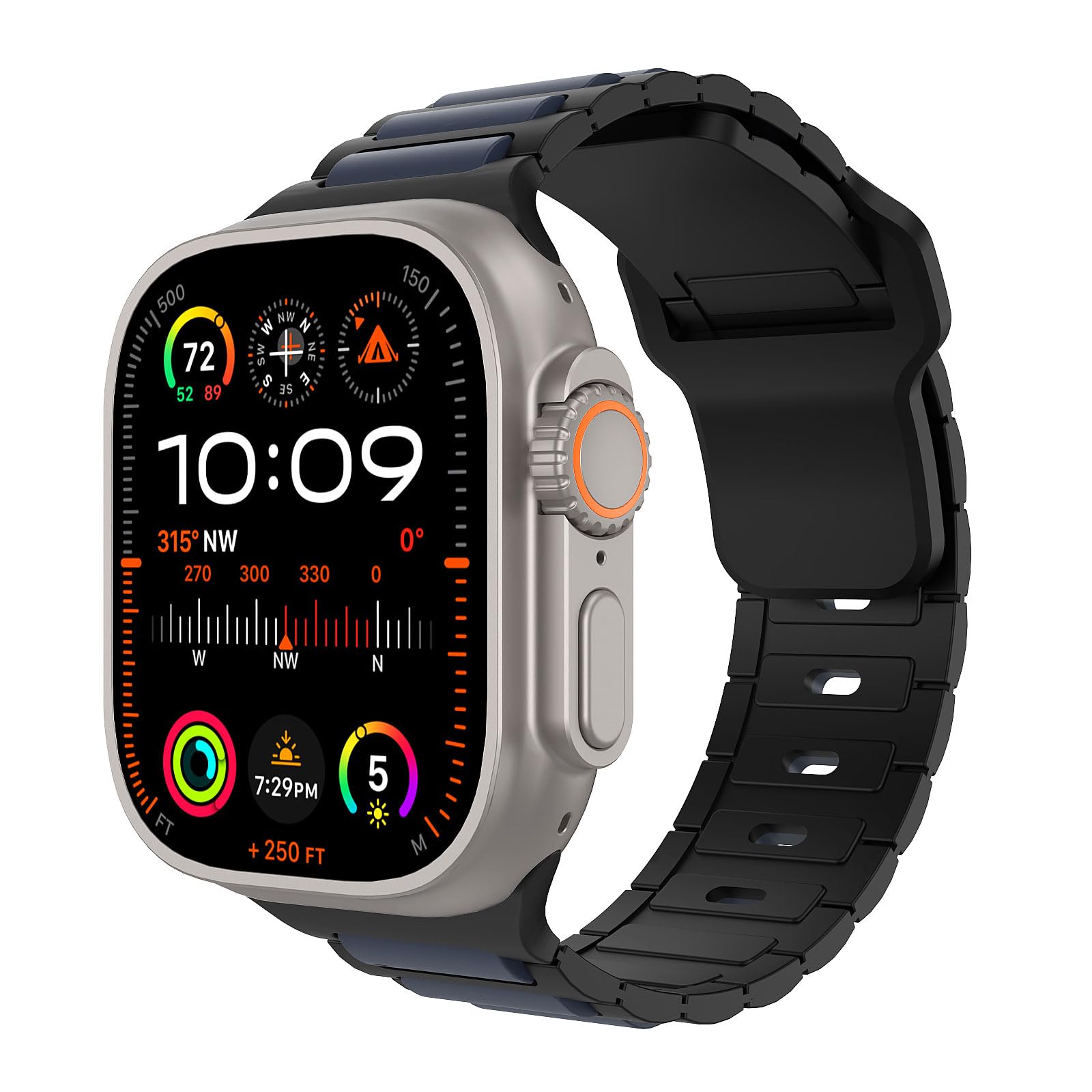 MoKo Cinturino Compatibile con Apple Watch Ultra 2 49mm 46mm 45mm 44mm 42mm per Uomo Donna, Cinturino di Ricambio Sportivi in Silicone per iWatch Apple Watch Serie 10 9 8 7 6 5 SE Ultra 2