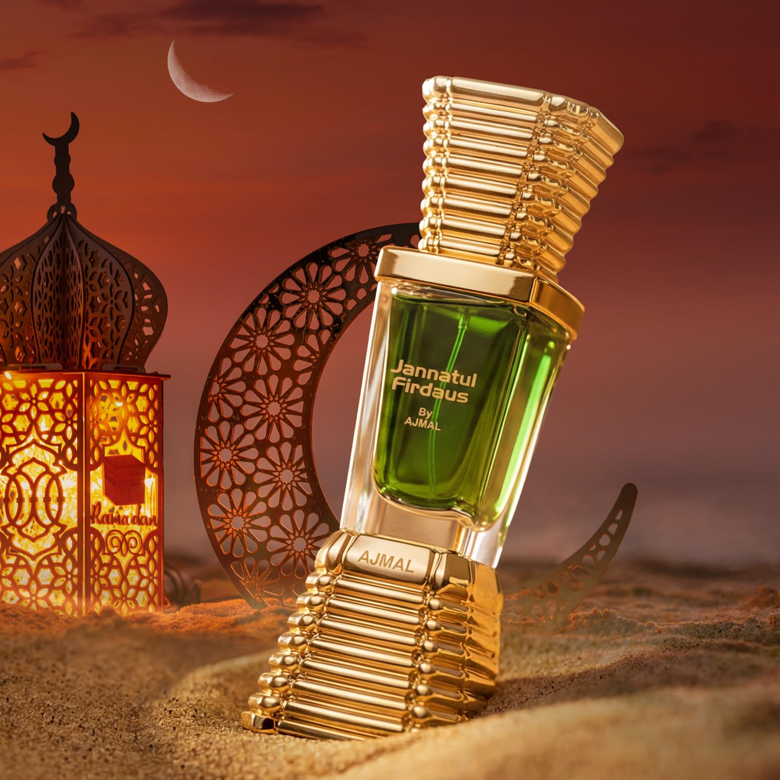 Ajmal Jannatul Firdaus Attar Perfume | 10ml Alcohol-Free Concentrated Perfume Oil | Oriental Unisex Cologne with Spicy, Musky & Floral Notes | Unisex Attar Perfume | Work, Office, Party Cologne