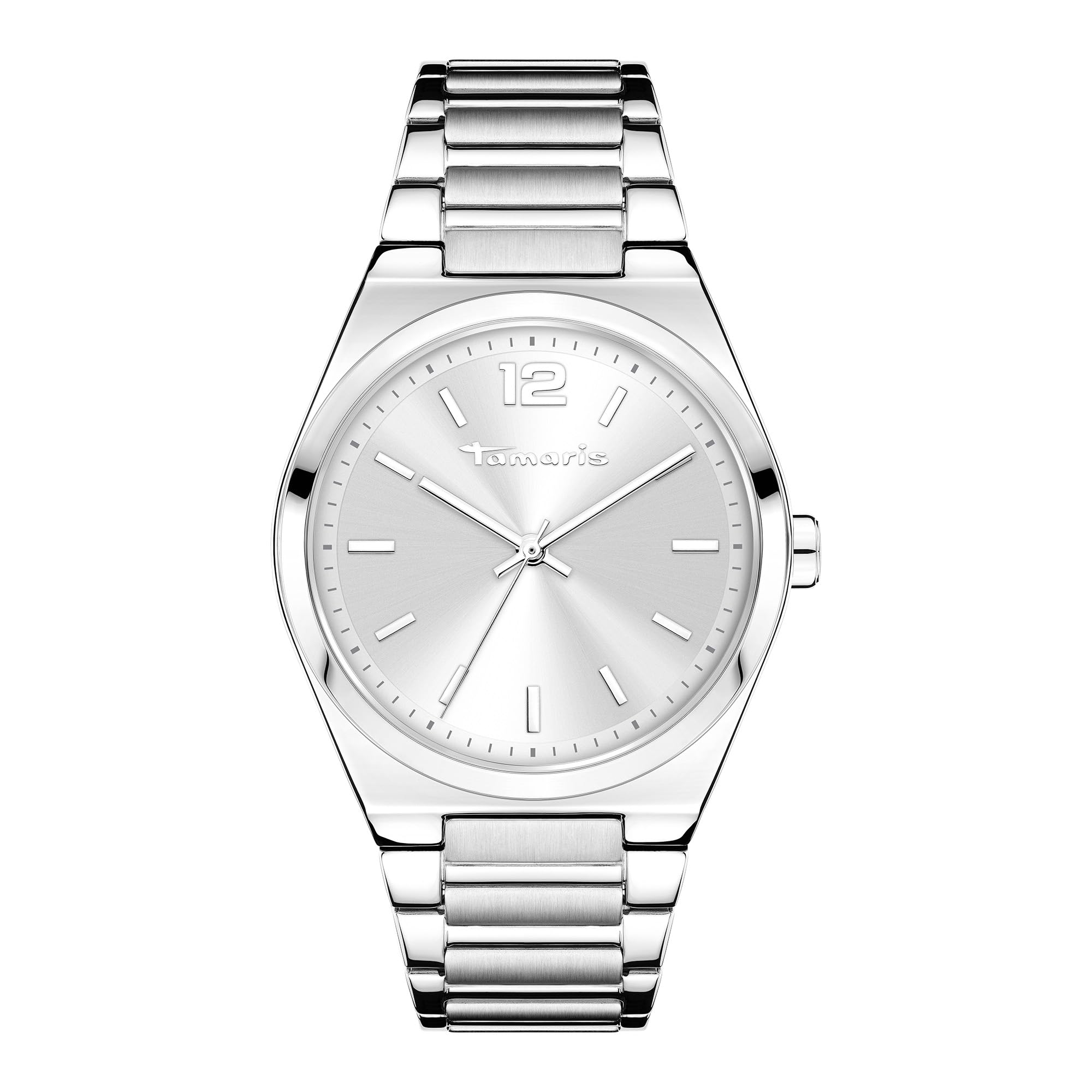 Tamaris Women's Analogue Quartz Watch with Stainless Steel Strap, Silver, Classic