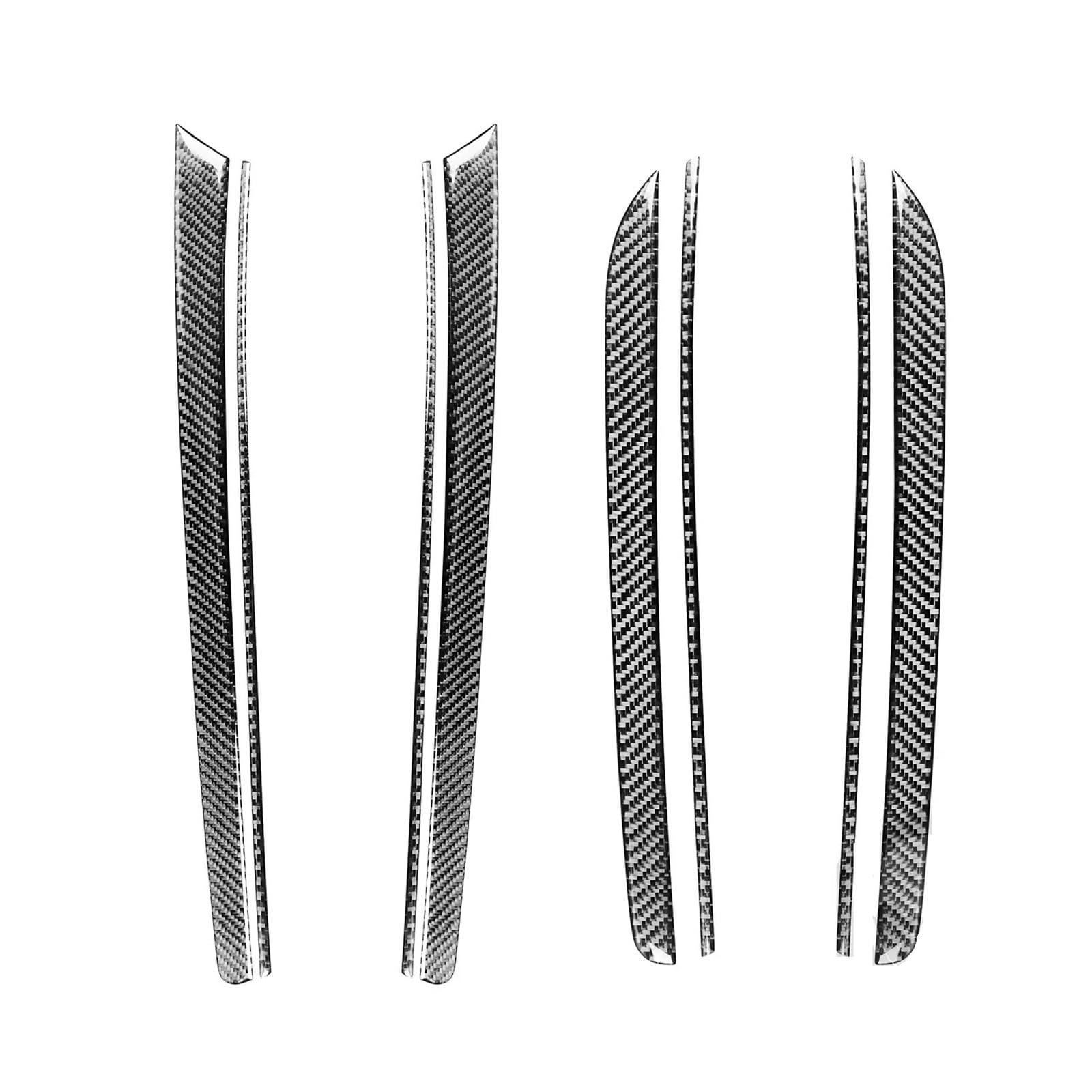Garniture de portière Audi A5 en fibre de carbone véritable pour un design intérieur ultra sport