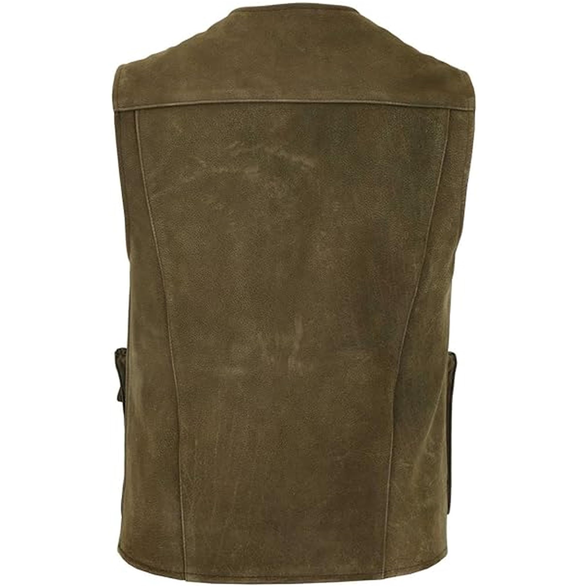 German Wear Jagd Lederweste Jagdweste Angelweste Angler Weste Jägerweste