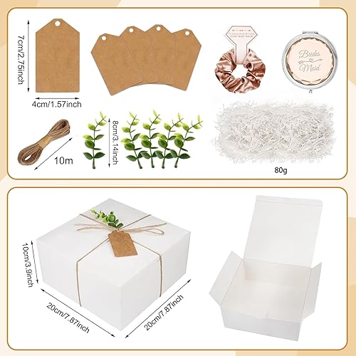 Miniatura 4 de Juego de 4 regalos de propuesta de dama de honor, regalos de boda para dama de honor de 6 onzas, juego de 4 bolsas de propuesta de dama de honor,