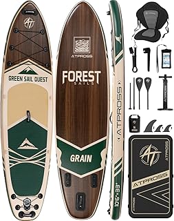 Stand Up Paddling Board mit Sitz & Zubehör Set, 320x84cm Extra Breit SUP Board für 2 Personen, 200kg Tragkraft, Rutschfestes Stand Up Paddle zum Surfen