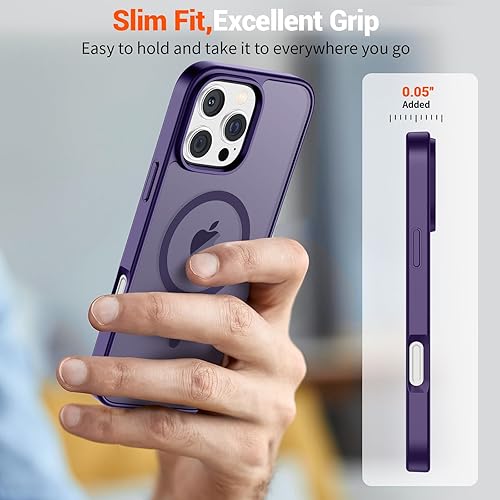 Miniatura 707 de SUPFINE Funda magnética para iPhone 11 (compatible con MagSafe) (protección contra caídas de grado militar), translúcida mate a prueba de golpes
