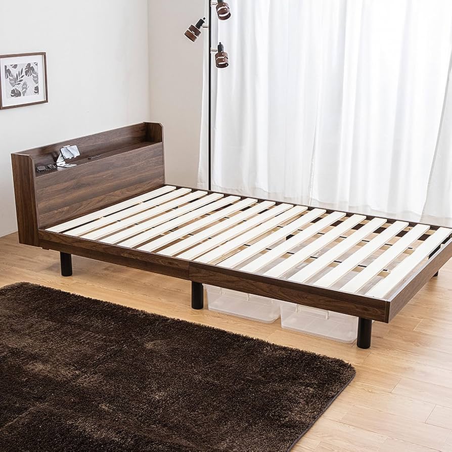 Amazon｜三栄コーポレーション ベッド ダブル すのこベッド すのこ