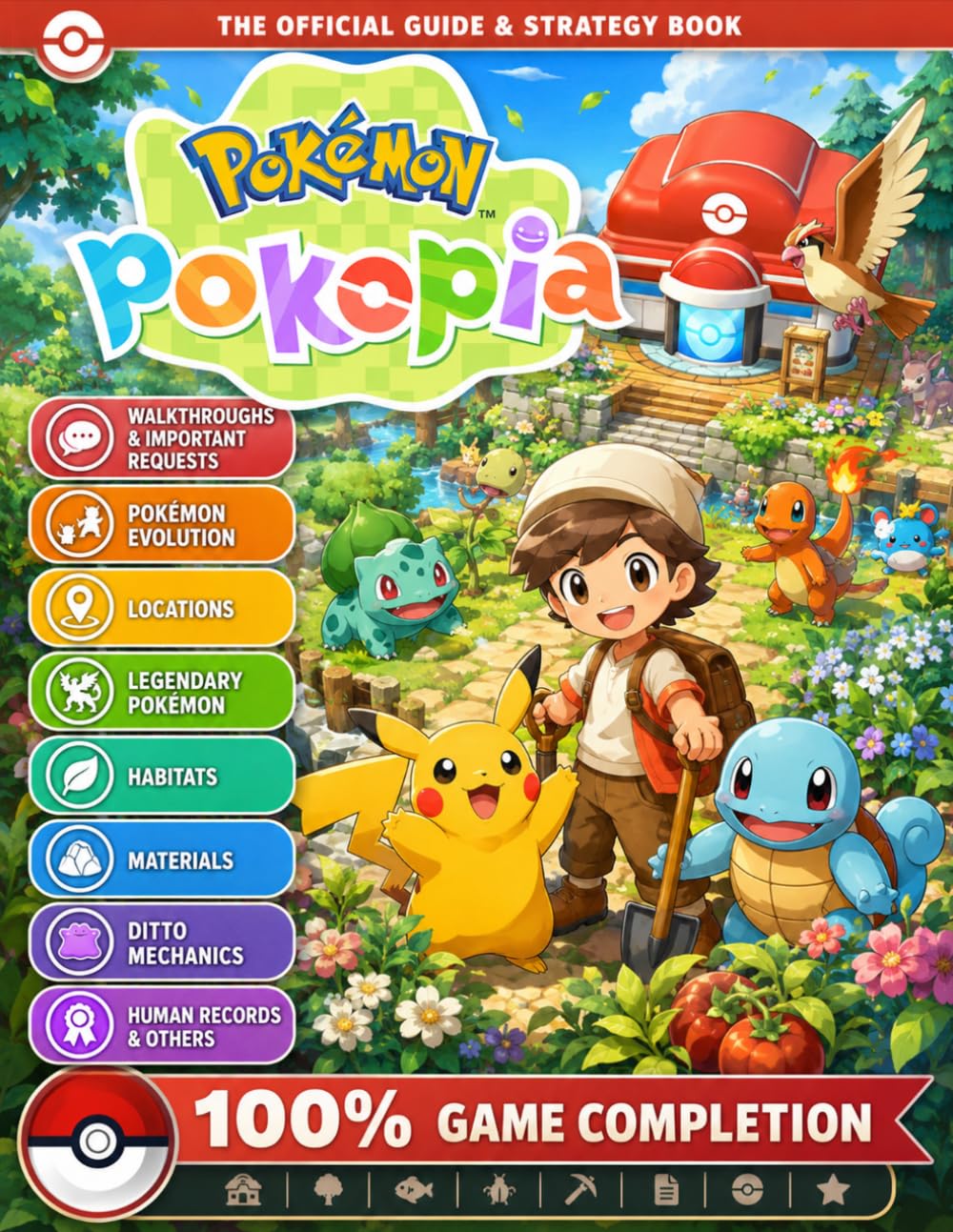 Pokémon Pokopia: THE OFFICIAL COMPLETE STRATEGY GAME GUIDE & WALKTHROUGH BOOK (Update 2026 Edition): Pokémon Evolution, Legendary Pokémon Locations, Materials, Ditto Mechanics & Secrets