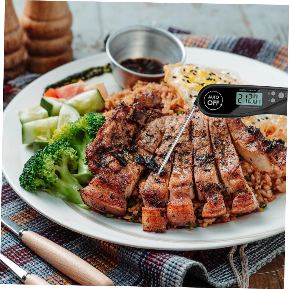 Cabilock 3 Pezzi Termometro Per Barbecue Termometro Per Alimenti Per Liquidi Forno Lettura Istantanea Termometro Per Carne Cucina Barbecue Friggitrice Caramelle Ther- Wifi Termometro Sonda