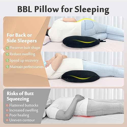 Miniatura 2 de AOSSA BBL - Almohada después de cirugía para dormir, levantamiento de glúteos brasileño postcirugía para sentarse a conducir, cojín de asiento
