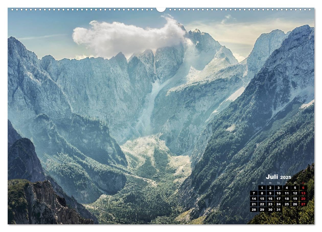 Berge um Kranjska Gora - die Lust zum Wandern (hochwertiger Premium Wandkalender 2025 DIN A2 quer), Kunstdruck in Hochglanz: Wandern in Julischen ... ist die pure Lust am Leben! (CALVENDO Natur)