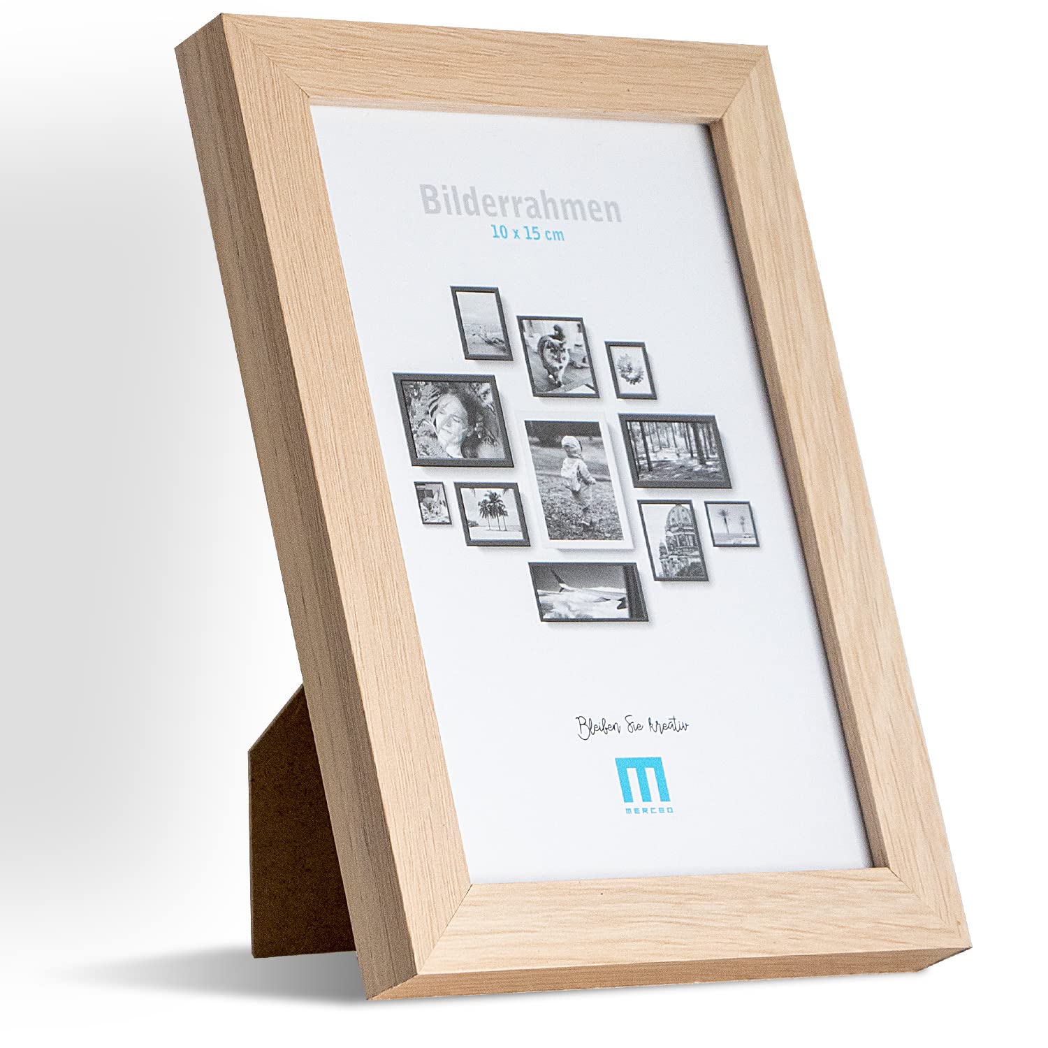 14 tlg. Foto Bilderrahmen-Set in Naturoptik in verschiedenen, unterschiedlichen Größen. Für Fotowände & Bilderwände mit Naturoptik Bilderrahmen, Hochformat & Querformat geeignet. Von 10x15 bis 30x40cm