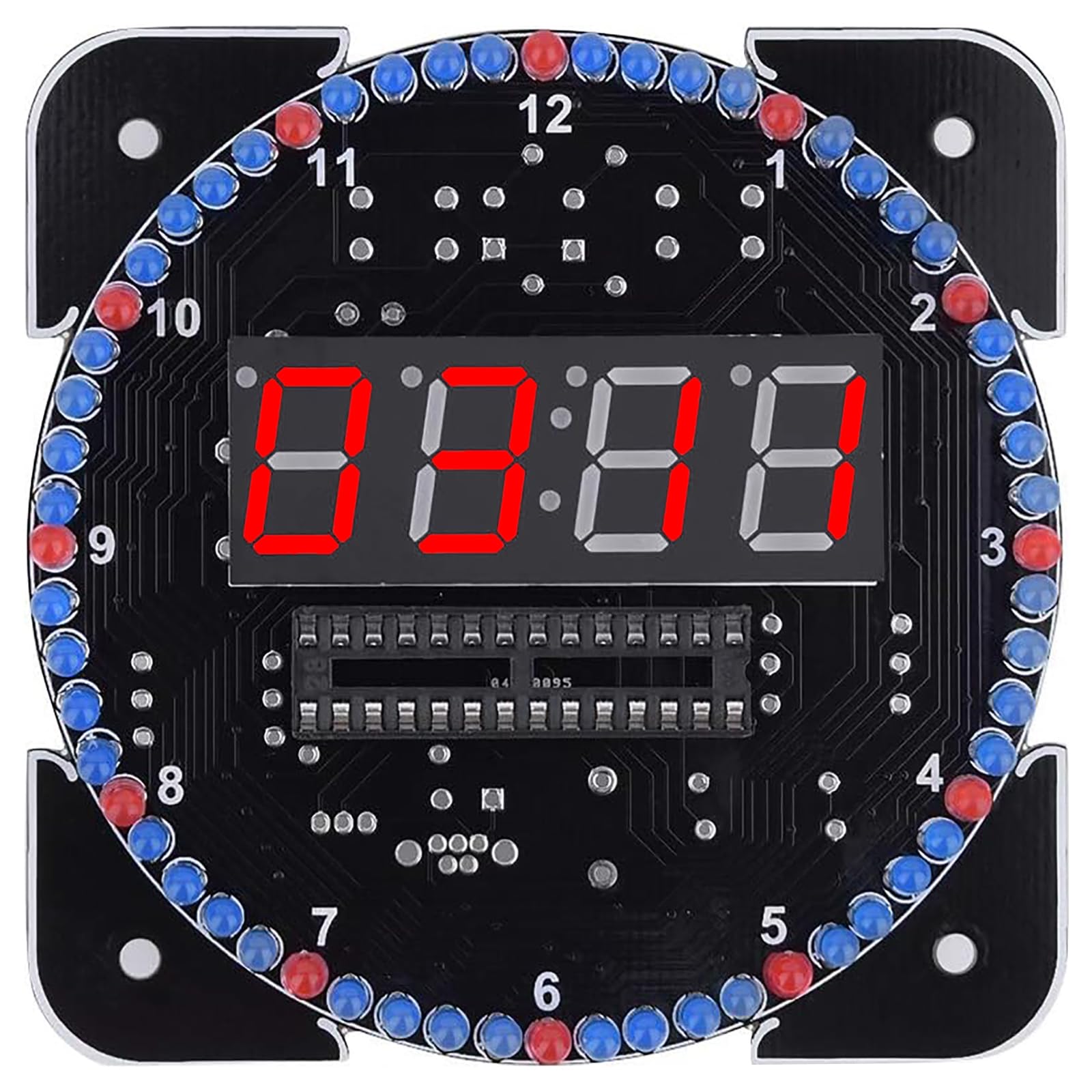 Reloj electrónico de 4 dígitos contra cortes de energía gracias a su memoria de apagado