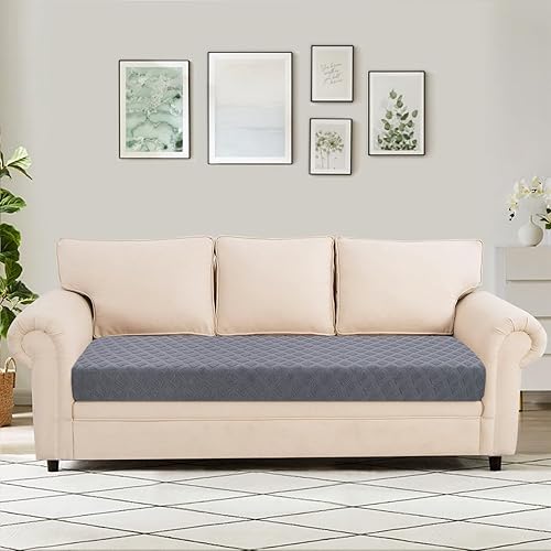 Miniatura 2 de SearchI Fundas de cojín de repuesto para sofá, fundas de cojín de alta elasticidad, tela jacquard suave, fundas de asiento de sofá para mascotas y