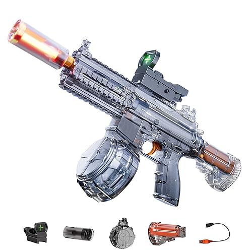 Wasserpistole Elektrisch Handbuch 450ML Wasser Spritzpistole Mit LED Lampe, Wasser