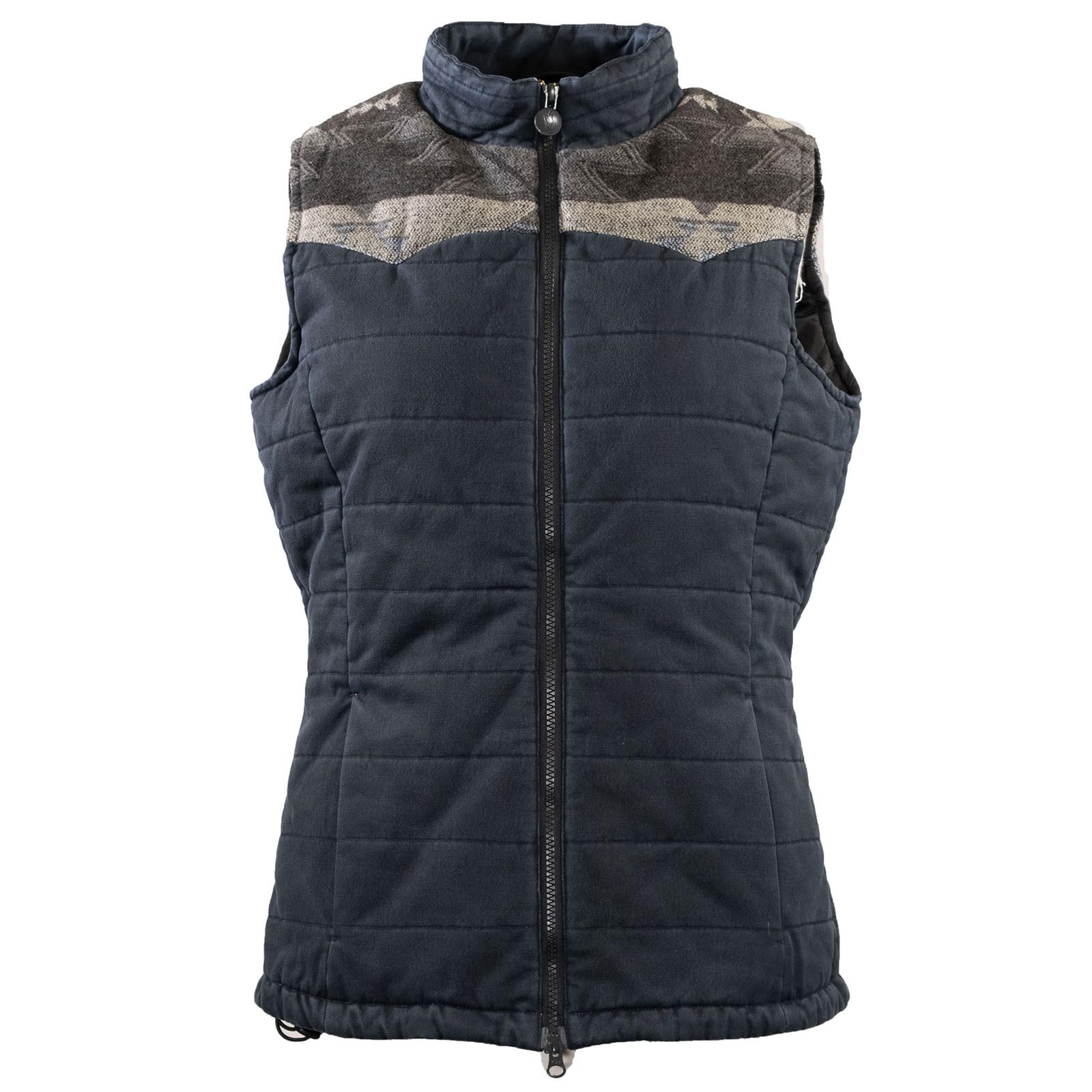 Outback Trading Womens Rayna Durable Lightweight Warm Adjustable Hem 2-way  Zipper Vest outerwear-vests