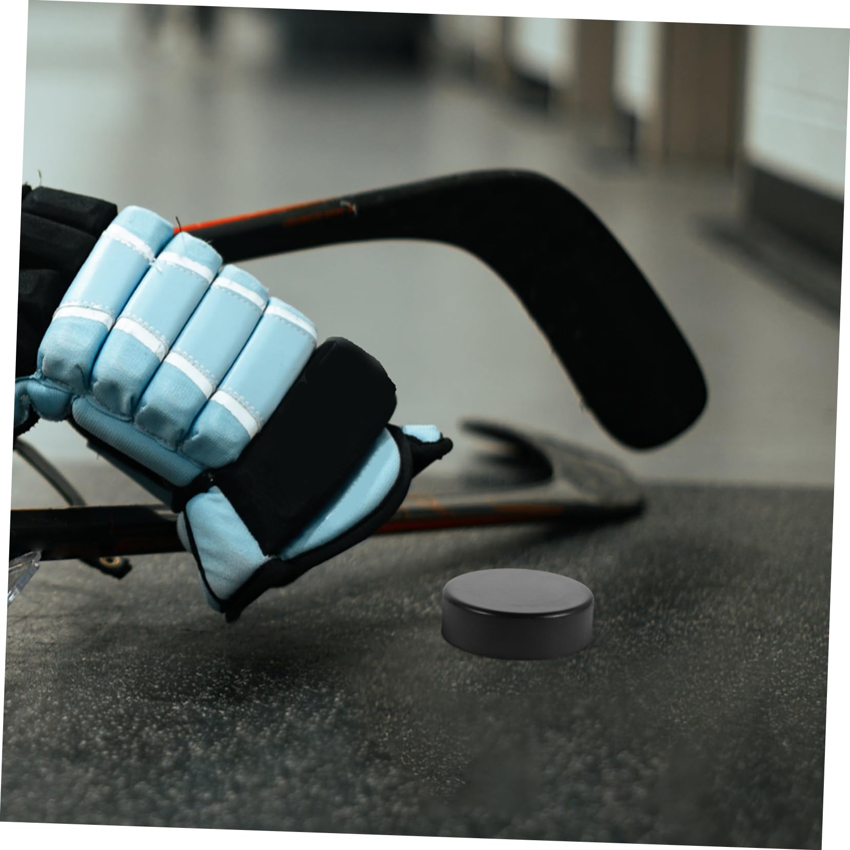 Anneome Pu Eishockey Trainingspucks Schwarz Realistisches Schlaggefühl 20 Stück Leicht und Tragbar für Persönliche Übungseinheiten und Outdoor Training