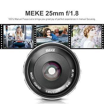 Amazon.co.jp: Meike 25mm F1.8 大口径広角レンズ マニュアル